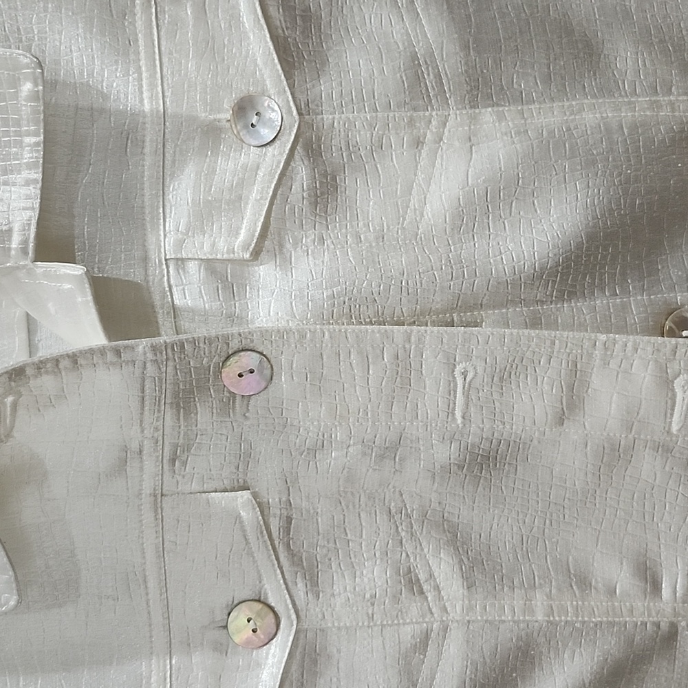 Ruby Rd. White Button-Up Jacket - image 3